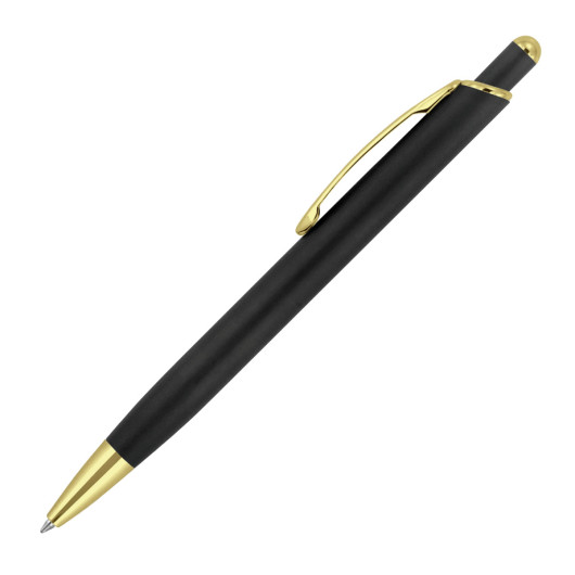 Promotional Matte Gold Trim Metal Pens Black